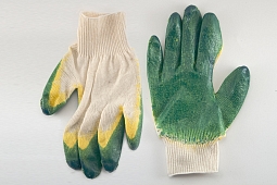 Перчатки х/б двойной облив от Фабрики перчаток.
